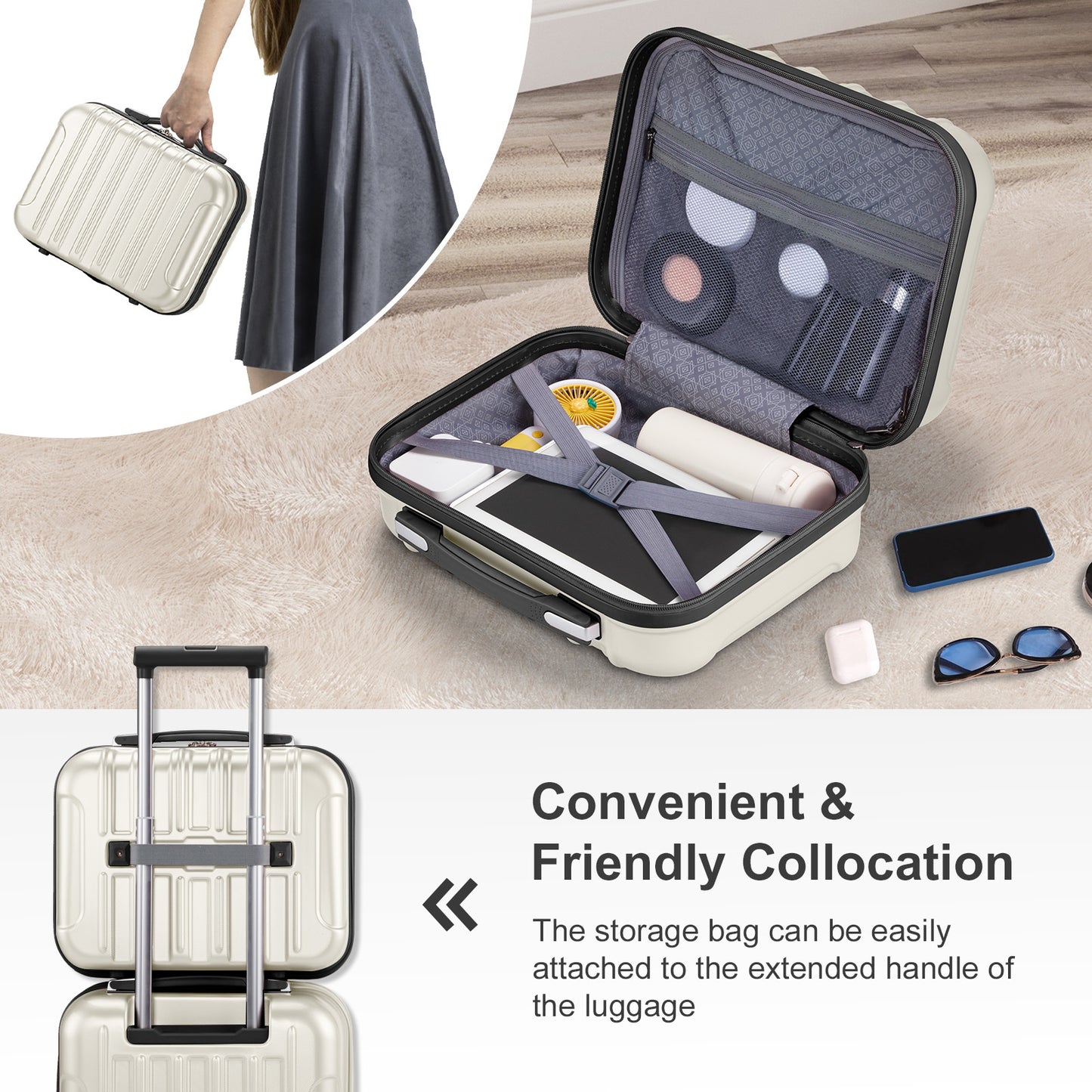 Compact Travel Luggage Set