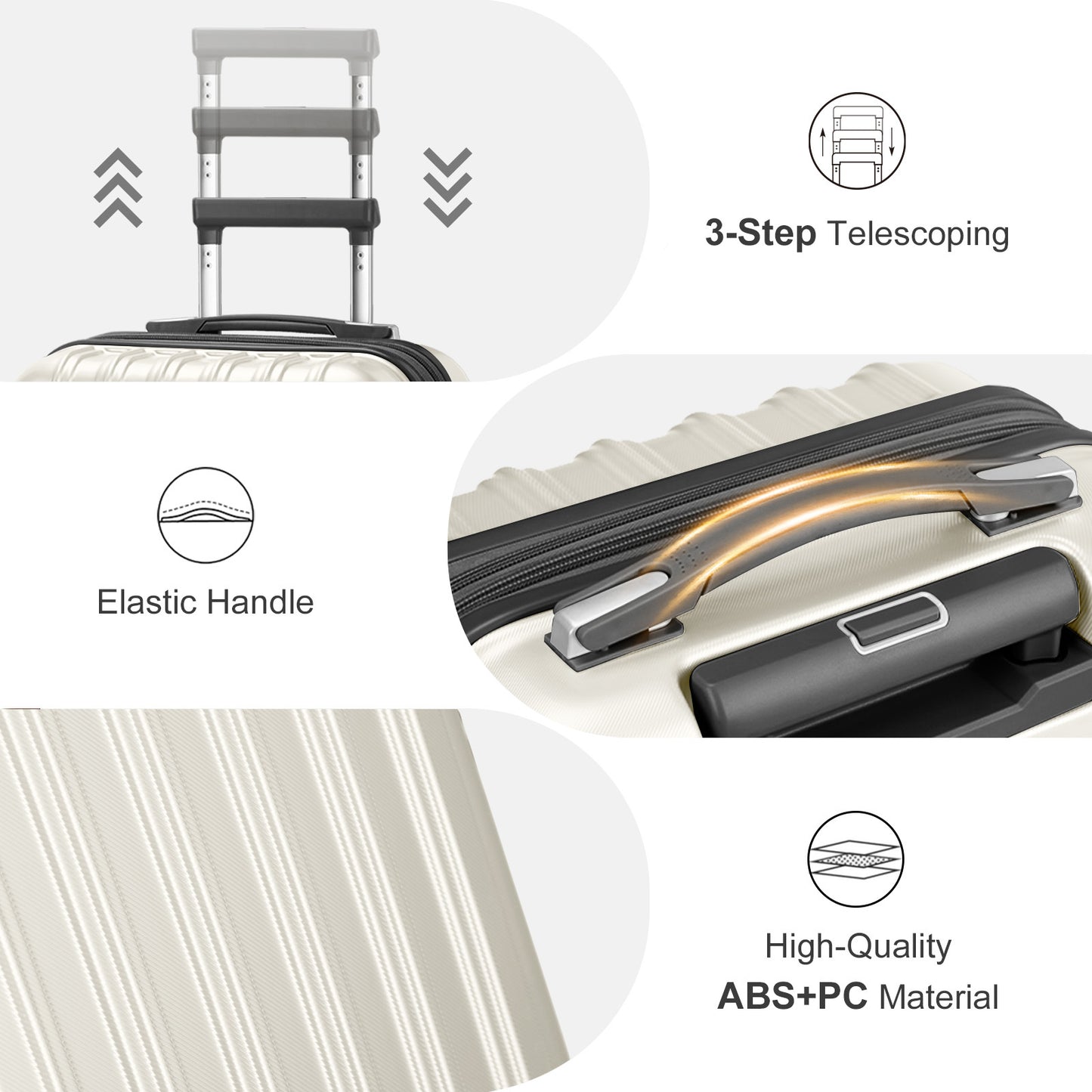 Compact Travel Luggage Set
