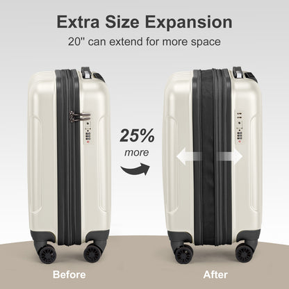 Compact Travel Luggage Set